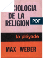 Sociología de La Religión Weber, Max