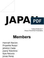 Group 2 - Japan. Powerpoint Presentation