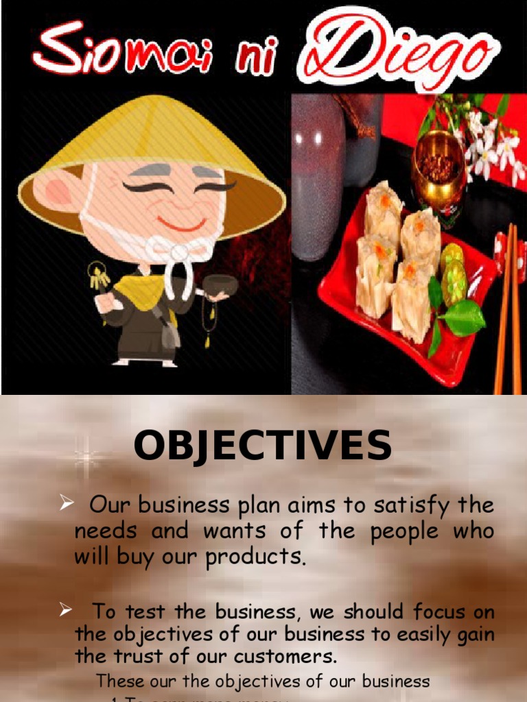business plan about siomai