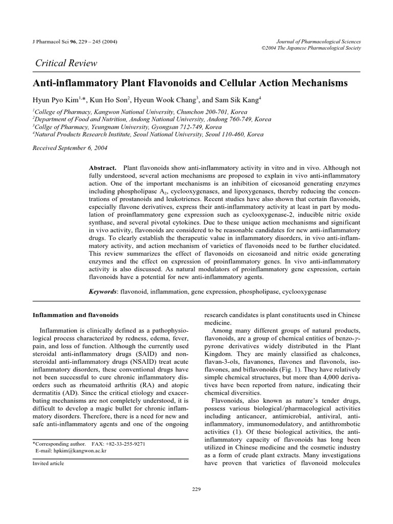 Mekanisme Flavonid Sebagai AntiInflamasi(1) Flavonoid Inflammation