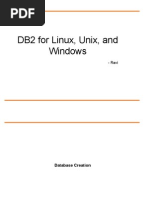 IBM DB2 LUW/UDB: Database Creation