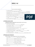 Units 1-4: Possessive Adjectives