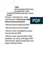 Teknologi DNA Rekombinan