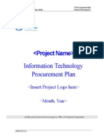 IT Procurement Plan (ITPP) Template