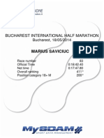 Bucharest Half Marathon Results 2014