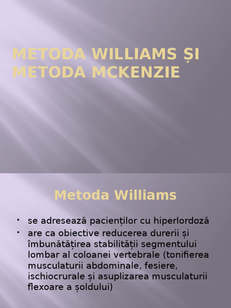Metoda Williams Vs | PDF