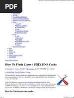 How To Flush Linux - UNIX DNS Cache