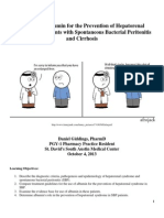 The Use of Albumin For The Prevention of Hepatorenal Syndrome in Patients With Spontaneous Bacterial Peritonitis and Cirrhosis