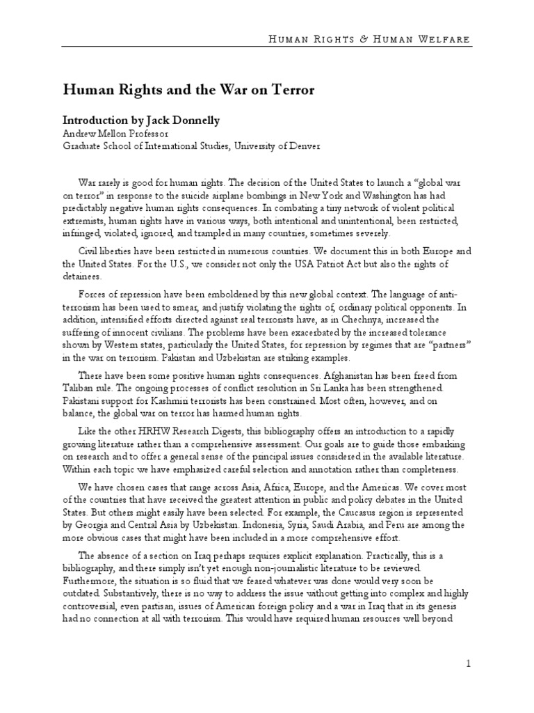 War On Terror | PDF | September 11 Attacks | Counter Terrorism
