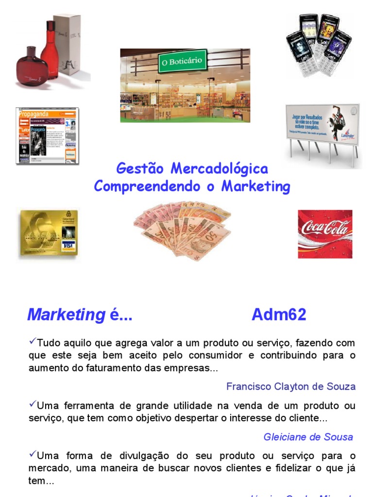 Gestão Mercadológica e Marketing Moderno | PDF | Marketing | Produto ...