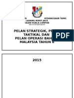 Cover Page Pelan Strategik, Taktikal Dan Operasi Panitia BM 2015