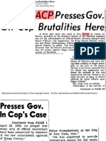 Boro NAACP Presses Gov. on Cop Brutalities