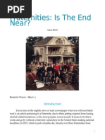 Fraternities: Is The End Near?: Issue Brief