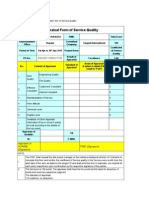 Appraisal Form of Service Quality: Appendix 2