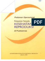 Pedoman Operasional Pelayanan Terpadu Kesehatan Reproduksi