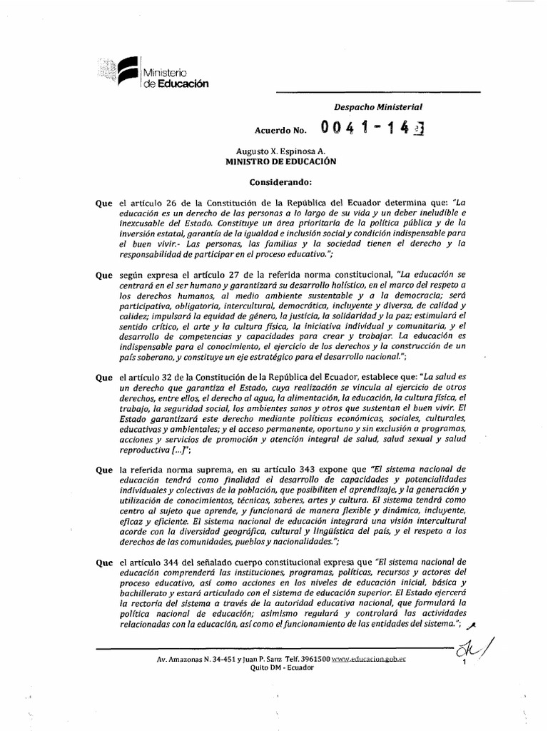 Acuerdo 041 14 | PDF