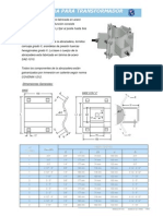 Abrazadera soporte transformadores