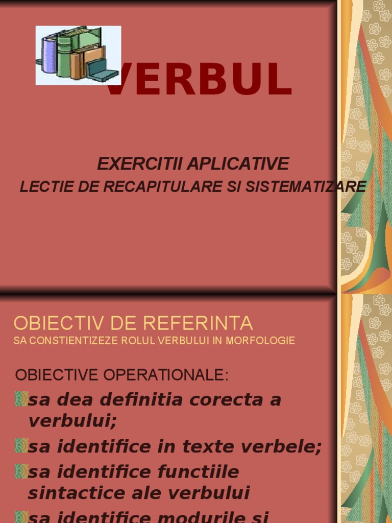 Verbul | PDF