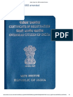 Indian Citizen Act, 1955 Amended - Erewise