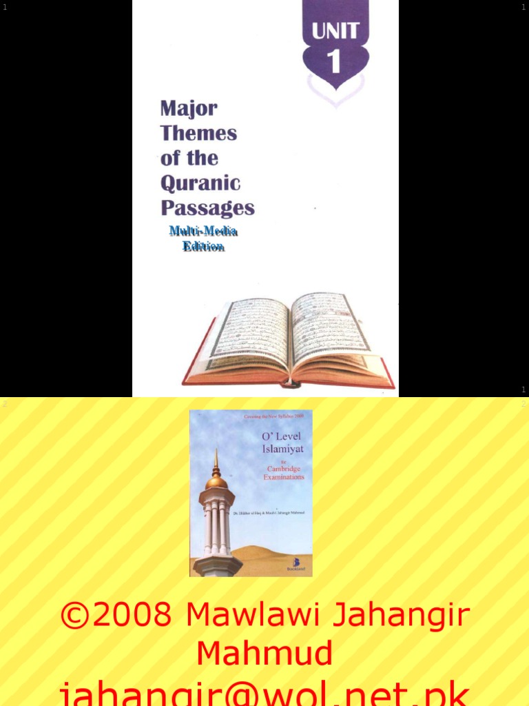 O Level Islamiat Notes | PDF