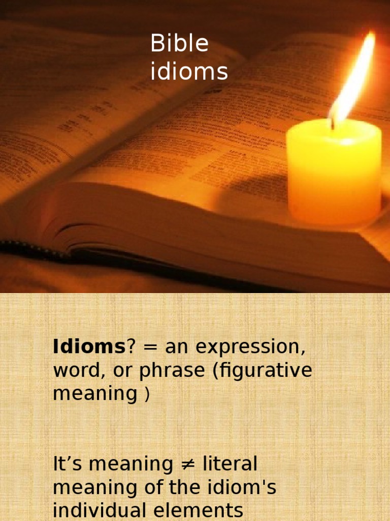 Bible Idioms