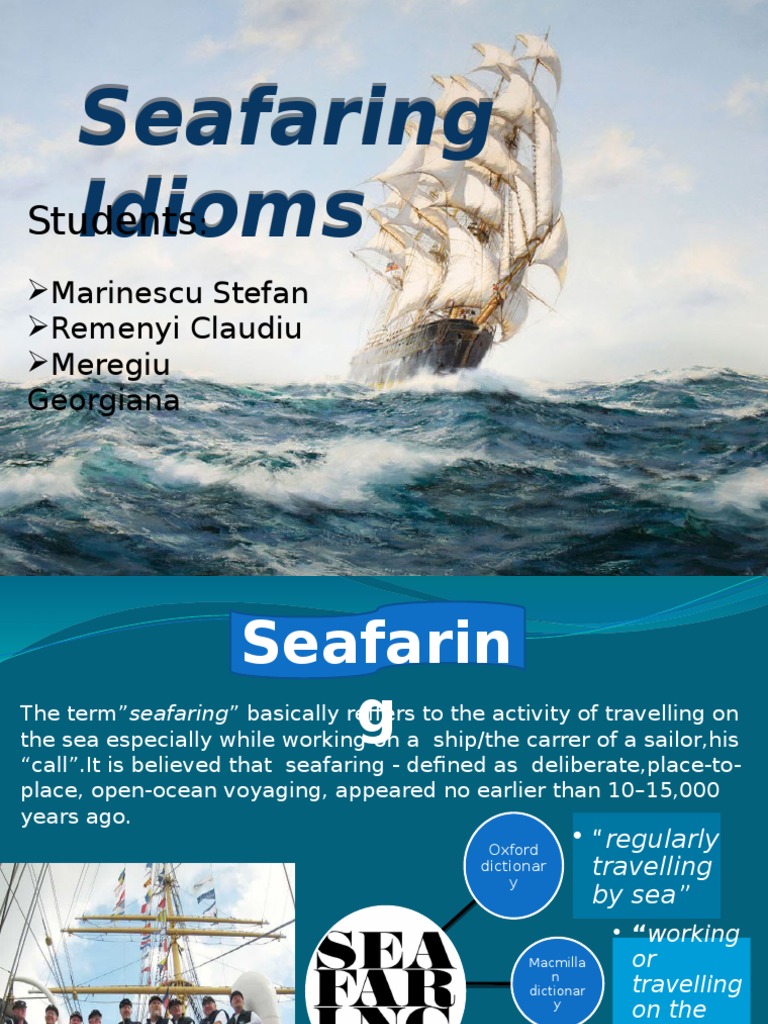 Seafaring Idioms Idiom Water Transport
