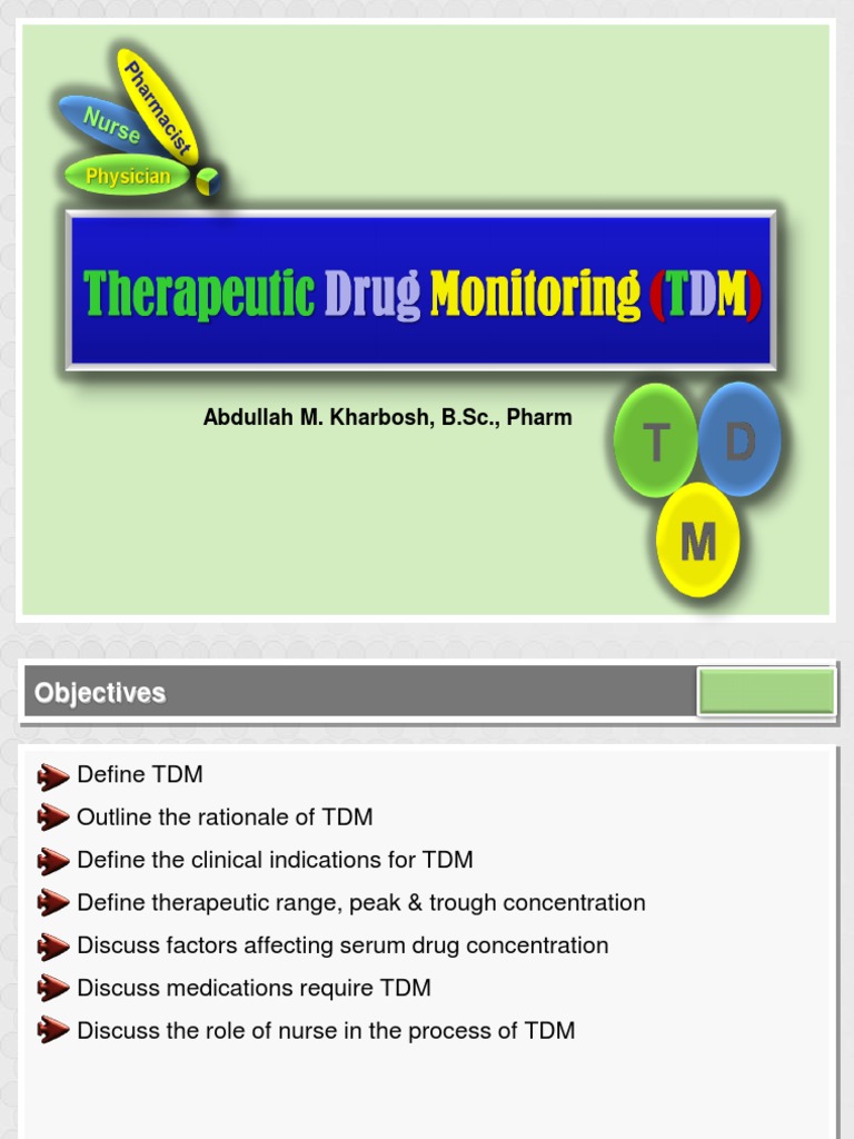 Therapeutic Drug Monitoring Pharmaceutical Sciences