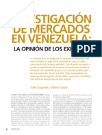 Investigacion de Mercados en Venezuela