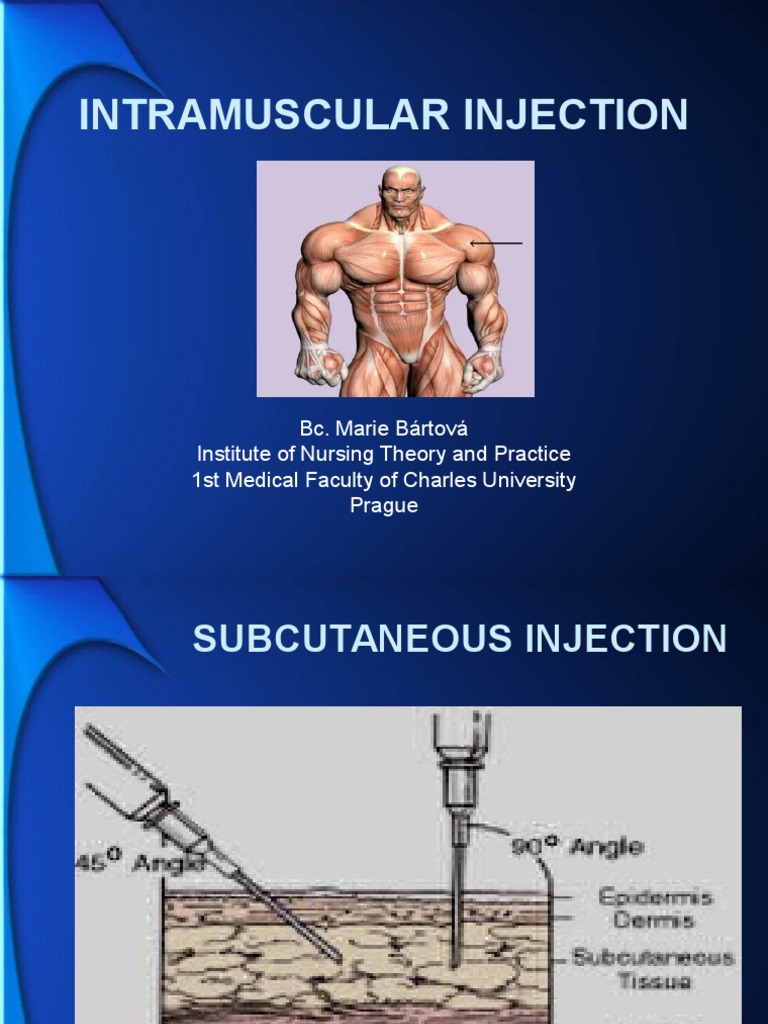 Intramuscular Injection Techniques Guide | PDF