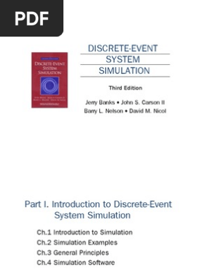 Discrete Event Simulation Book Jerry Banks Pdf Conceptual Model Simulation