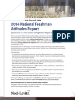 2014 National Freshman Attitudes Study