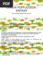 Sintaxe Aula II