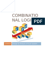 Combinatio Nal Logic: Design & Analysis of VLSI System