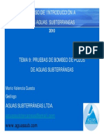 Tema 9-Pruebas de Bombeo de Pozos de Aguas Subterraneas