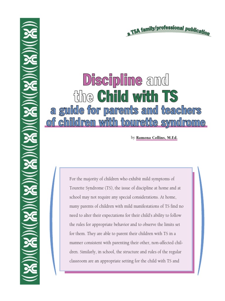 Discipline and The Child With Tourette's Syndrome | PDF | Tourette ...