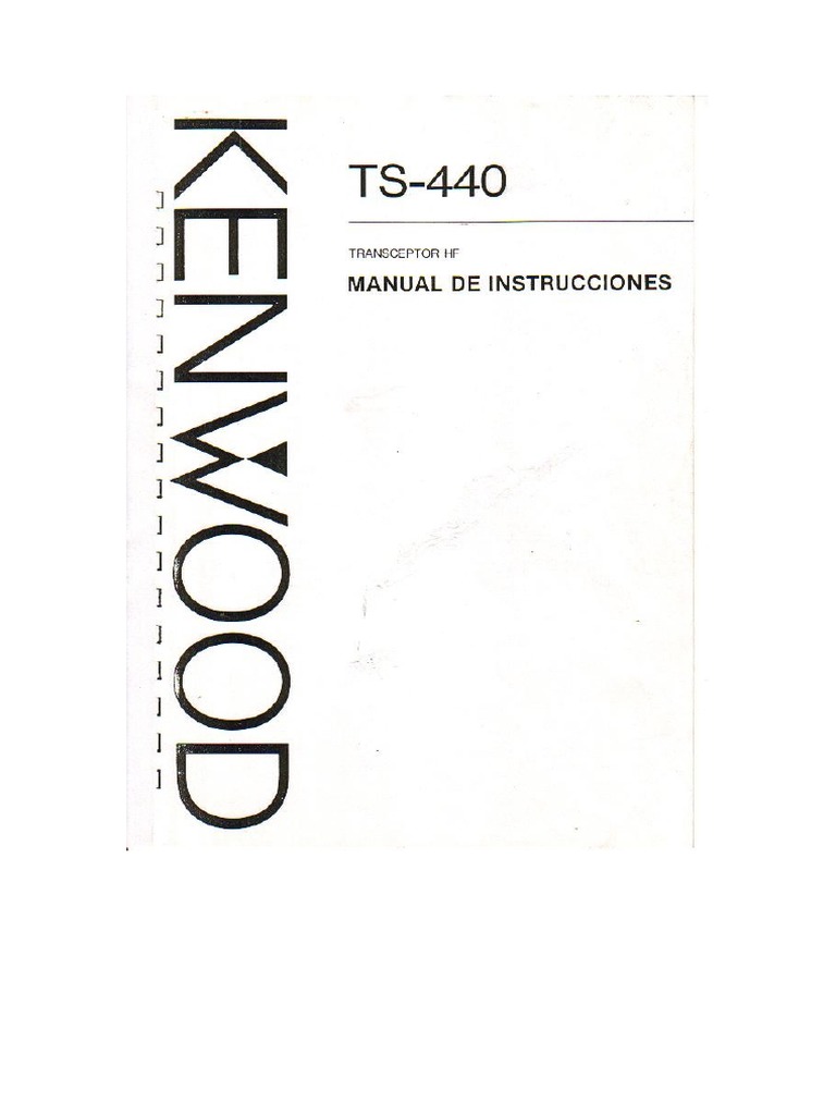 Kenwood Ts440s Usuario Manual | PDF