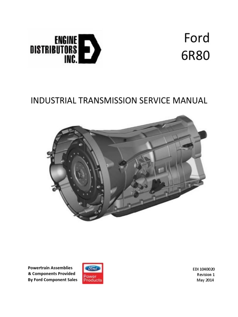 6R80 service manual | Transmission (Mechanics) | Manual Transmission