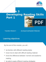 Module 3 - Developing Reading Skills Part 1