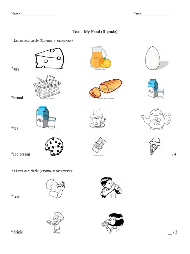 Food Test II Odd. | PDF