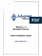 Wireless - N Broadband Router: Model # AWN-11N-RT