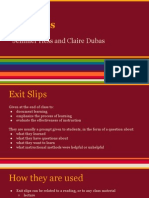 Exit Slips Presentation