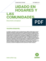 El Cuidado en Los Hogares y Las Comunidades