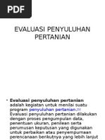 Artikel Evaluasi Program Penyuluhan Pertanian  Programs
