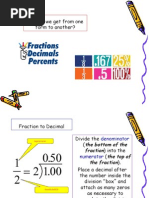 Fraction Decimal Percent Review