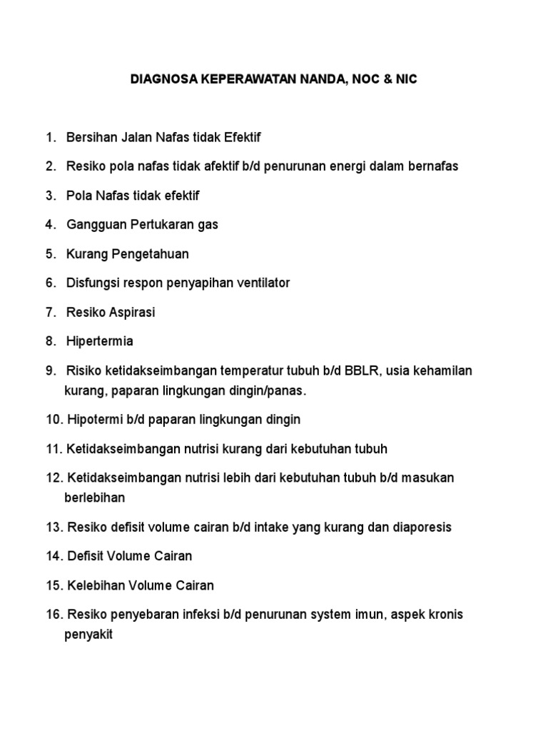 Contoh Askep Resiko Kekurangan Volume Cairan - Simak 