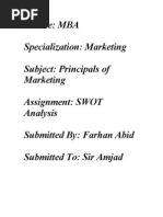 SWOT Analysis of PTCL