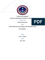 PG - CTL Configuración de Variables de Entorno para PostgreSQL.