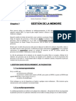 Gestion de La Memoire: Chapitre 7