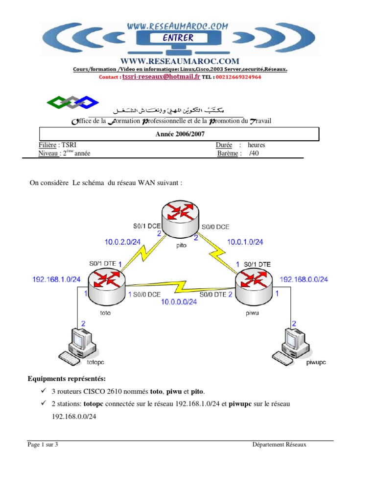 Efm Cisco v8 | PDF | Routeur | Réseau informatique