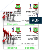 Kem Pro Peserta: KEM Tranformasi Insan SKRCB 2015 KEM Tranformasi Insan SKRCB 2015